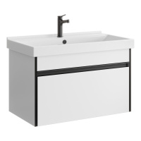 Тумба с раковиной Aqwella Urban URB0108W 80 белый