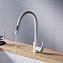 Смеситель Dorff Logic D3007533 для кухонной мойки белый - фото 6