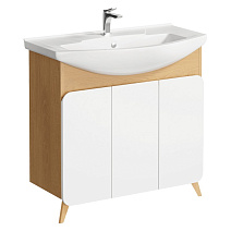 Тумба с раковиной Aqwella Basic BAS0108DZ 85 дуб золотой Тумба с раковиной Aqwella Basic BAS0108DZ 85 дуб золотой