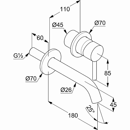 Смеситель для раковины Kludi Bozz 382445376 белый матовый