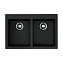 Кухонная мойка Omoikiri Bosen 80-2-BL 53x80x20 черный - фото 1
