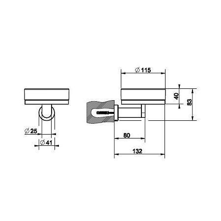 Мыльница Gessi Emporio 38803-299 черный матовый