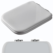 Крышка-сиденье Kerasan Waldorf 418801 с микролифтом, белый, петли хром