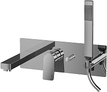 Смеситель Paffoni Tilt TI001ST для ванны с душем, сталь