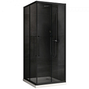 Душевой уголок ABBER Schwarzer Diamant AG02080BDTH тонированное/черный