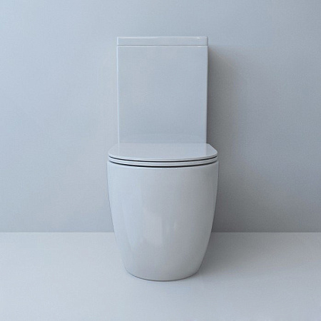 Унитаз-компакт beWash Lusso BKBWR004620 с системой микролифт, белый глянцевый