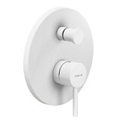 Смеситель Nobili Live LV00100/EWM для ванны с душем, белый матовый