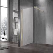 Душевая перегородка Vincea Walk-In VSW-1H900CLG прозрачное/золото матовое