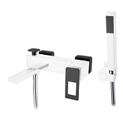 Смеситель Boheme Q 143-CRB для ванны с душем, хром/черный