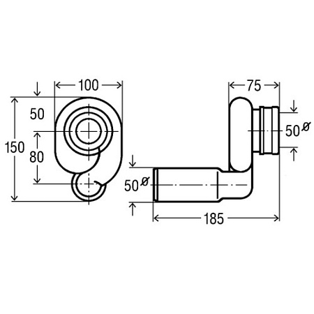Сифон Viega 492465 для писсуара