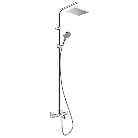 Душевая стойка Hansgrohe Vernis Shape 26284000 с термостатом, хром
