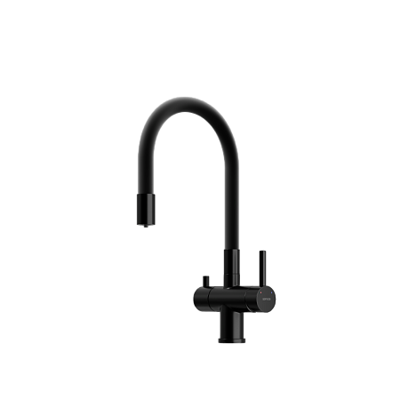 Смеситель для кухонной мойки Sancos Lucia SC4004MB черный матовый