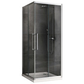 Душевой уголок ABBER Schwarzer Diamant AG02090H прозрачное/хром