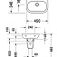 Раковина Duravit D-Code 07054500002 45  - фото 3