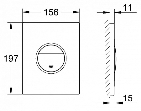 Кнопка смыва Grohe Nova Cosmopolitan 38765000 хром