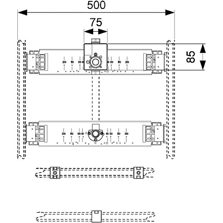 Монтажный комплект Tece TECEprofil 9020038 для писсуара