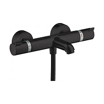 Термостат Hansgrohe Ecostat Comfort 13114670 для ванны с душем, черный матовый Термостат Hansgrohe Ecostat Comfort 13114670 для ванны с душем, черный матовый
