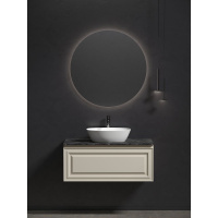 Мебель для ванной со столешницей Sancos Very 100 VR100CE+TT100A1X Beige Soft/Black Sky