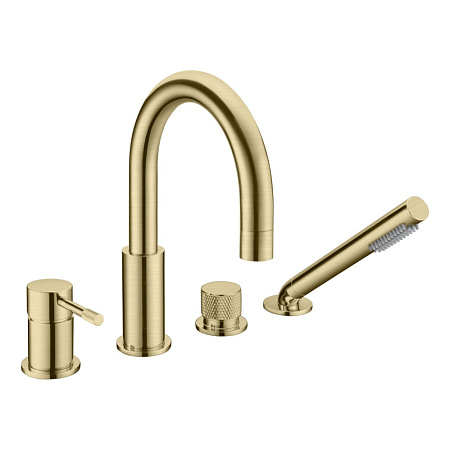 Смеситель Boheme Uno 460-MG для ванны, золото матовое