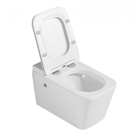 Унитаз подвесной ABBER Rechteck AC1202P с импульсным смывом, белый