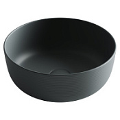 Раковина накладная Ceramica Nova Element CN6073MDH 35.6x35.6x13.5 антрацит матовый темный