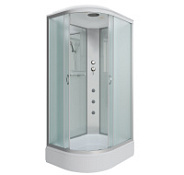 Душевая кабина Niagara Classic NG-33184-14RG 110x80x215 стекло матовое/профиль серебро