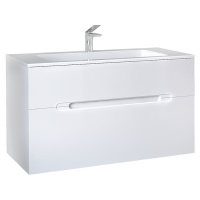 Тумба с раковиной Jorno Modul Mоl.01.97/P/W 100 подвесная, белая