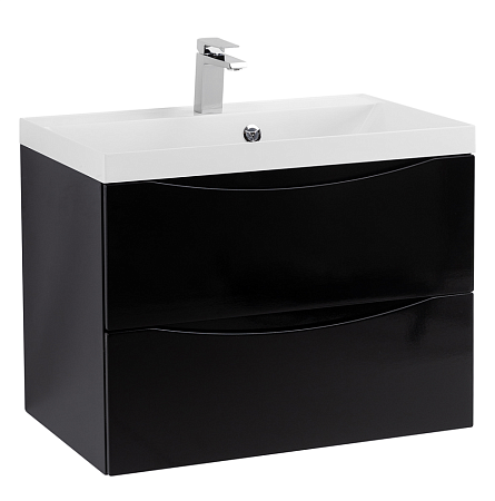 Тумба под раковину BelBagno Marino MARINO-700-2C-SO-NL-P 70 nero lucido