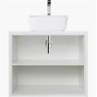 Тумба с раковиной Aquaton Брук 1A201301BCDL0 60 открытые полки, дуб латте
