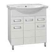 Тумба под раковину Style Line Ирис 75 2 ящика, белый