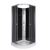 Душевая кабина Niagara Eco E90/13/TN/BK 90x90x200 стекло тонированное/профиль серебро Душевая кабина Niagara Eco E90/13/TN/BK 90x90x200 стекло тонированное/профиль серебро