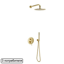 Душевая стойка Excellent Pi AREX.SET.1247GL золото Душевая стойка Excellent Pi AREX.SET.1247GL золото