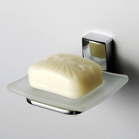 Мыльница WasserKRAFT Leine K-5029 стеклянная, хром