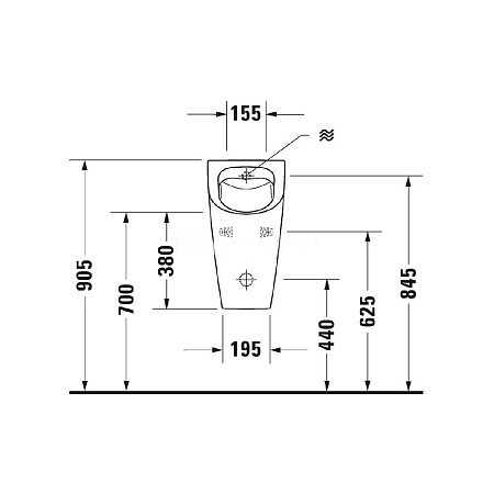Писсуар Duravit ME By Starck 2809300000