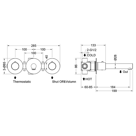 Смеситель для раковины Timo Saona 2382/03SM черный
