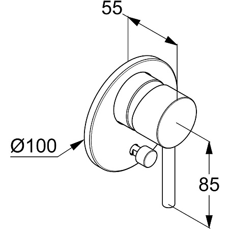 Душевой комплект Kludi Bozz 387363976 черный матовый