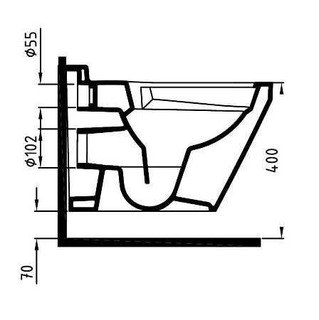 Унитаз подвесной Bien Neptun NPKA052N1VP1W5000 с функцией биде, белый