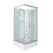 Душевая кабина Niagara Classic NG-33084-14QBKG 100x80x200 стекло матовое/профиль серебро