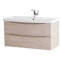 Тумба с раковиной BelBagno Marino MARINO-900-2C-SO-RG-P + BB900/450-LV-MR-PR 90 rovere grigio
