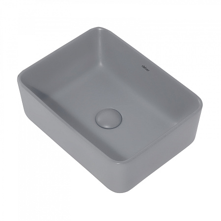 Раковина накладная ABBER Rechteck AC2213MG серый матовый