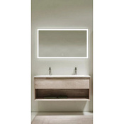 Мебель для ванной Sancos Marmi 1.0 120 MR1.0120EG два смесителя, дуб галифакс натуральный/белый