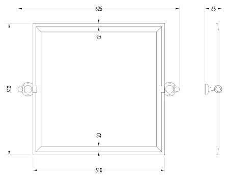 Зеркало Devon&Devon New York NY121CR