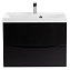 Тумба с раковиной BelBagno Marino MARINO-700-2C-SO-NL-P 70 nero lucido - фото 1