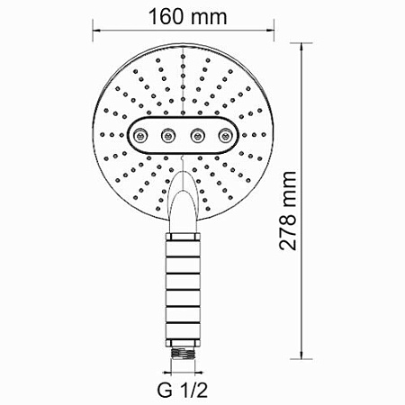 Душевая лейка WasserKRAFT A059