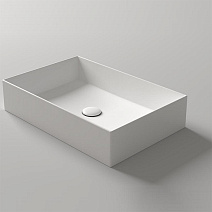 Раковина накладная Simas Agile AG 60 bia 60x40x13 без отверстия под смеситель, белый