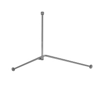 Карниз WasserKRAFT Dinkel SC-469090 для ванны хром