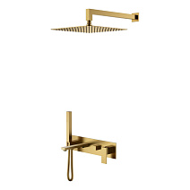 Душевой комплект Boheme Qubic 474-BR для ванны, бронза Душевой комплект Boheme Qubic 474-BR для ванны, бронза