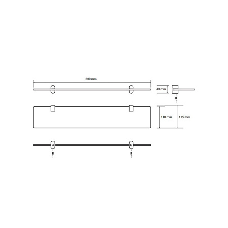 Полка Bemeta Organic 157102241 60