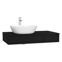 Тумба с раковиной VitrA Origin 65673 90 L черный дуб