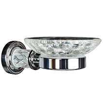 Мыльница Boheme Murano Cristal 10903-CRST-СH хром